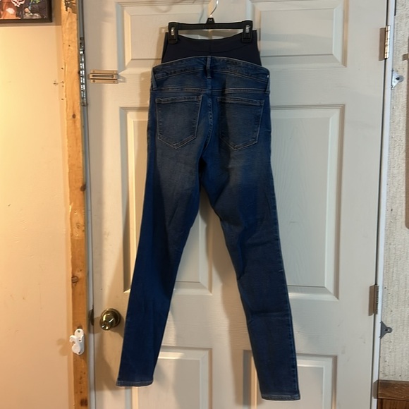 OLD NAVY MATERNITY ROCK STAR SUPER SKINNY JEANS: FULL PANEL:NEW WITH TAGS:6 LONG - Picture 7 of 7